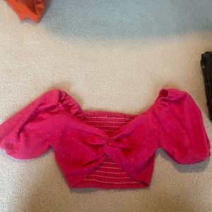 SHEIN Hot pink crop top